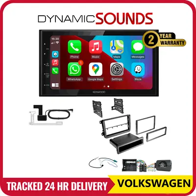 VW Transporter T6 2015-2019 Kenwood DAB+ Android Auto CarPlay Stereo Upgrade Kit • £394.99