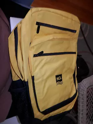 Yellow And Black Back Pack Bag Lots Of Compartments Wear On Your Back Zippers • $14.99
