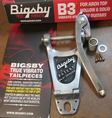 Aged Bigsby B3 USA Vibrato Tremolo Aluminum Nickel RELIC Fits Gibson 335 Gretsch • $249.99