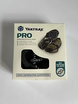 Yaktrax Pro Size Small New In Box Winter Traction Mens 5-8.5 Womens 6.5-10 Black • $12