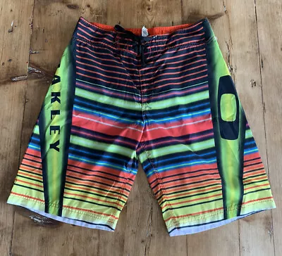 $29.99 • Buy Rare Oakley Board Shorts Men's 32 Swim Surf Trunks Awesome Colors