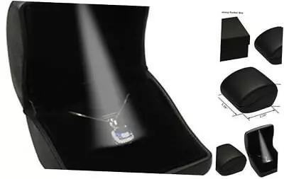 LED Black Necklace Box Arc Shaped Elegant Pendant Box For Birthday Valentine'  • $18.94