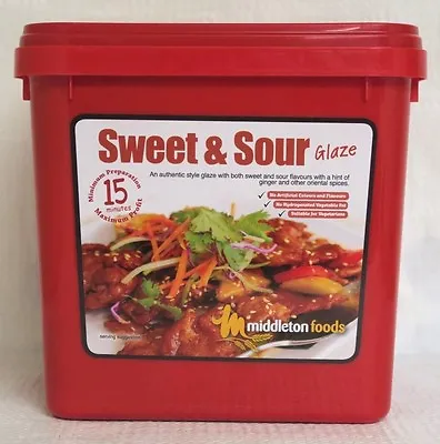 £19.85 • Buy Middleton Foods 🌾 SWEET & SOUR Meat Glaze Marinade Seasoning Mix 2.5kg Red Tub