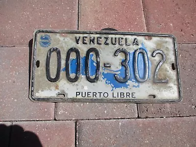 Venezuela Puerto Libre License Plate  #  302 • $60