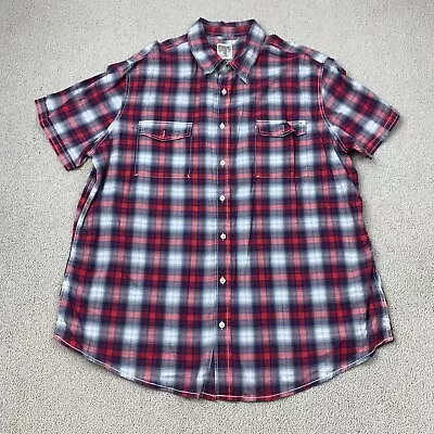 Mossimo Supply Co. Athletic Fit Button Up Shirt Men's 2XL XXL Plaid Cotton • $18.95