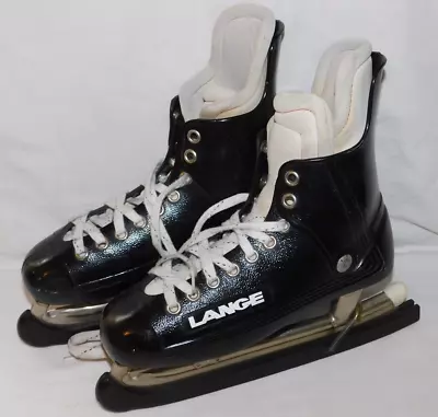 Vintage Lange Men's Ice Hockey Skates Size 8M (US Men's Size 9.5) • $46