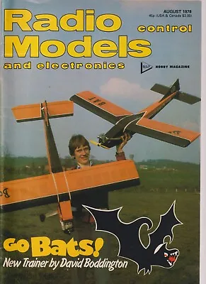 August 1978~RCM&E Radio Control Models & Electronics Magazine~David Boddington • £4