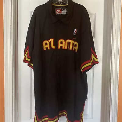 Atlanta Hawks Vintage NBA 1974 Rewind Nike Warm Up Shooting Shirt Men’s Sz 4XL • $25