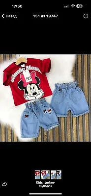 Kids Clothes Girl Outfit Set Zara Minnie Mouse • £13