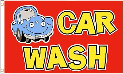 Car Wash Polyester Flag • £7