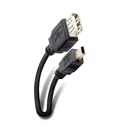 Steren 6  Mini USB Male To USB A Female Cable • $5.99