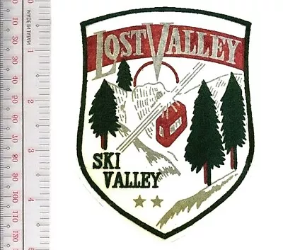 Vintage Skiing Maine Lost Valley Ski Valley Resort Promo Patch Auburn ME • $9.99