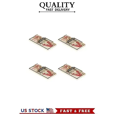 Victor Metal Pedal Mouse Trap Disposable Reusable Mouse Traps 4 PACK. • $6.99