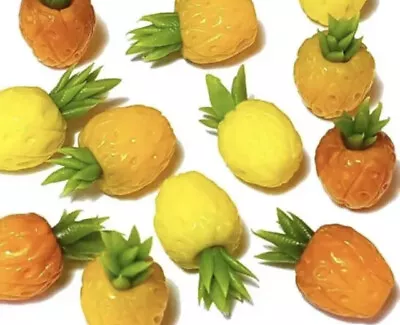 Barbi Dollhouse Miniature Food Mini Pineapples Fruit Vegetable Mix Lot 👻🧲6pcLg • $9.97