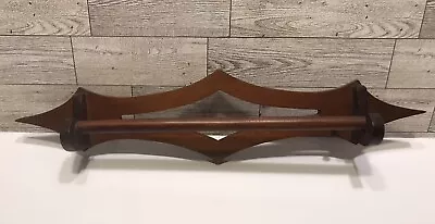 Unique Vintage Wooden Tea-Towel Farmhouse Holder Rack Bar • $25