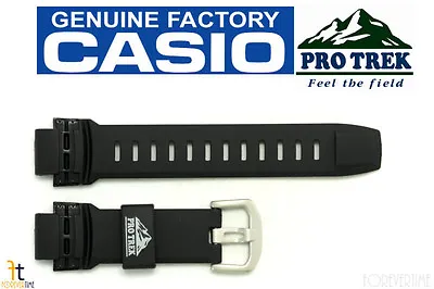 CASIO Pathfinder Protrek PRG-250 Original 18mm Black Rubber Watch Band PRG-510  • $100.25