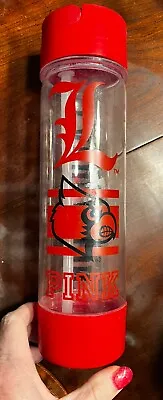 PINK CAMPUS WATER BOTTLE Louisville Cardinals Victoria Secret Clear Red EUC • $25