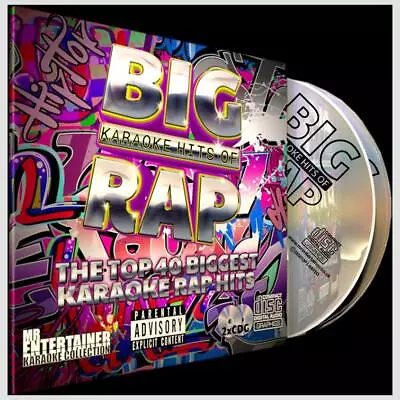 Mr Entertainer Big Karaoke Hits Of Rap  - 40 Backing Tracks 2 CD+G/CDG Discs • £12.95