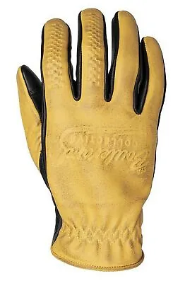Cortech El Camino Mens Leather Motorcycle Gloves Vintage Gold • $17.09