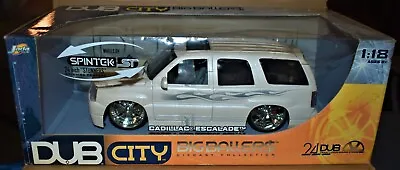 Jada Toy Dub City 1/18 Big Baller$ Cadillac Escalade Spinner Wheels NIB • $74