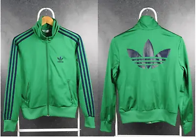 $85 • Buy Adidas Originals Jacket Trefoil Retro. Green 3 Stripe