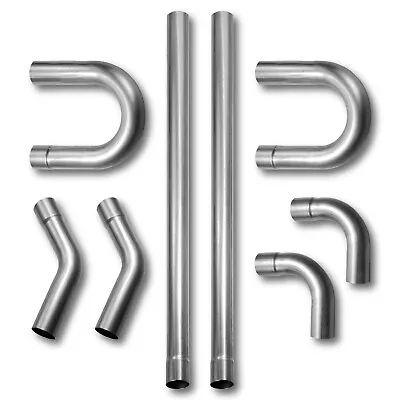 3'' Stainless Steel Custom Exhaust Pipe Kit Tubing Mandrel Bend Pipe Straight • $128.99