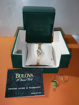 $429.95 • Buy Bulova Accutron 14k Yellow Gold W/ Diamonds Ladies Watch W/ BOX  US WEST42 Year