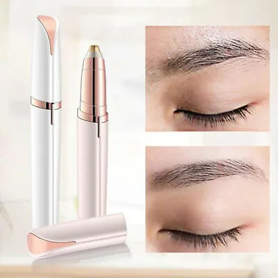 Electric Eyebrow Trimmer Finishing Touch Flawless Brows LED Light Hair Remover A • $6.50