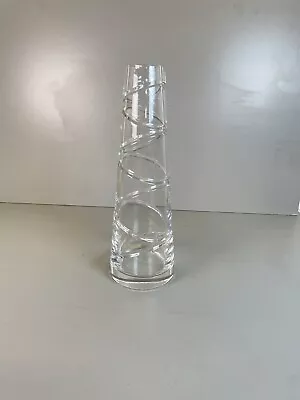 Large Irish Waterford Crystal Jasper Conran Aura Glass 12” Bud Flower Vase • £79