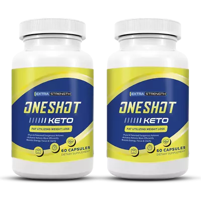 One Shot Keto Diet Pill Advanced Weight Loss Metabolic Support 2 Pack • $21.15