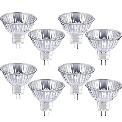 Set Of 8 Pieces Halogen Light Bulbs MR16 12V 35W FTD Halogen Spotlight Bulbs • £9.90