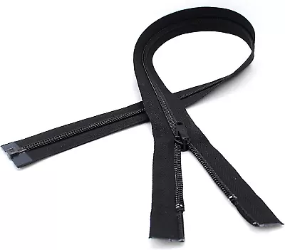 #5 Nylon Coil Separating Lightweight Jacket Zipper - Color Black (1 Zipper Per P • $10.58