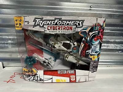 Transformers Cybertron Voyager VECTOR PRIME MISB Signed By Richard Newman • $199