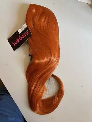 Ladies 3/4 Half Wig Ginger Straight 22  Heat Resistant Synthetic Hair • £12.99