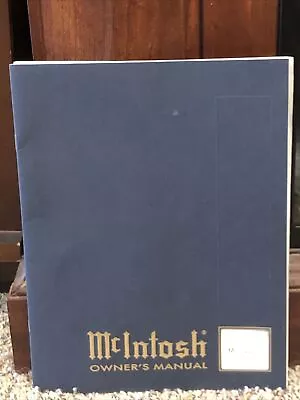 McIntosh MC 122 Original Owner's Manual MC122 Excellent Superb Condition ￼ • $29.99