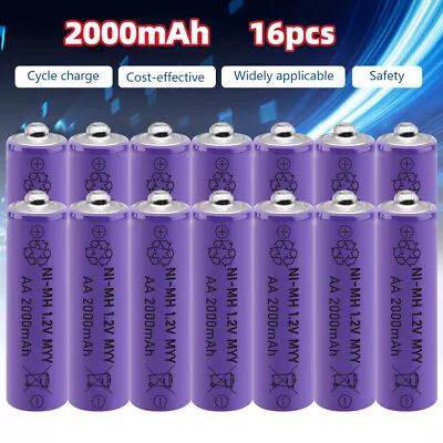 1.2v AA AAA Rechargeable Batteries Battery For Garden Solar  Light Lot USA • $6.89