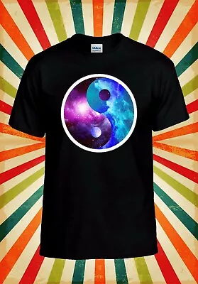 Ying Yang Galaxy Space Cool Hipster Men Women Vest Tank Top Unisex T Shirt 450 • £9.95