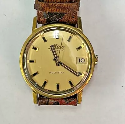 Vintage Men's Mido Multistar Automatic Out Of Estate For Restoration! • $49