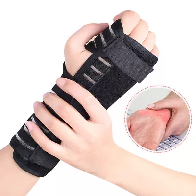 Wrist Brace Hand Support Carpal Tunnel Splint Pain Arthritis Injury Sprain Strap • £5.98
