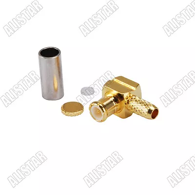 $1.03 • Buy MCX Male Plug Right Angle Connector Crimp RG316 RG174 LMR100 Cable 