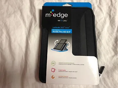 M-Edge Latitude 360 Case Kindle Fire HD 8.9  Black With Zipper Closure Brand New • $5.99