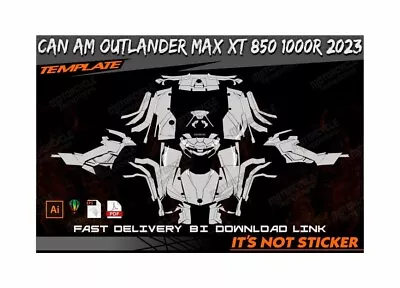 CAN AM OUTLANDER MAX XT 850 1000R 2023 Template Vector EPS-PDF-CDR Format • $80