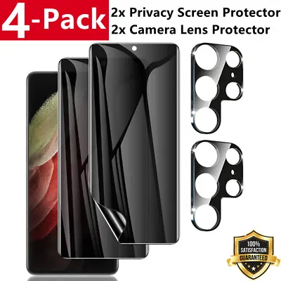 $11.49 • Buy Privacy Hydrogel Screen Protector Camera Lens Protector For Samsung S22 Ultra