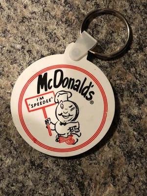 $3.50 • Buy Vintage Collectible  McDonald's Restaurant   I'M SPEEDEE   Key Ring  Key Chain