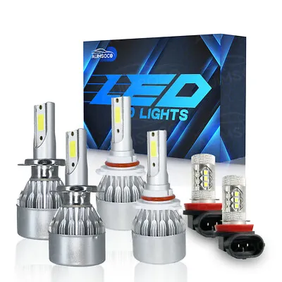 For BMW X5 2002 2003 2004 -6x 9005 H7 H11 LED Headlight Hi Lo+Fog Light Bulbs • $44.99