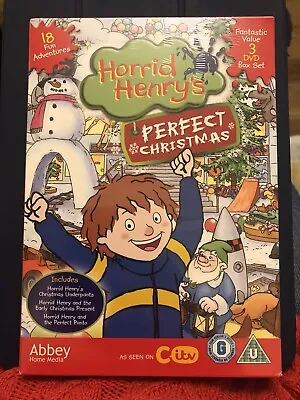 Horrid Henry's Perfect Christmas DVD 3 Disc Box Set 18 Episodes • £3.99