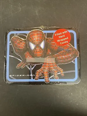 The Tin Box Marvel 2002 Spiderman Mini Lunch Box With Fruit Filled Hard Candy • $9.99