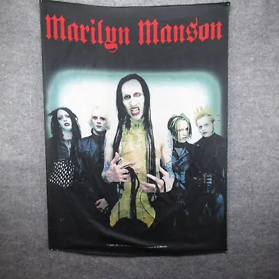Marilyn Manson Guns God And Government Poster Flag Fabric Wall Banner Official • $118.56