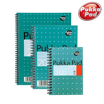 Pukka Pad Metallic A4 A5 A6 Jotta Ruled Notebook 200 Page 80gsm Quality Notepad • £4.29