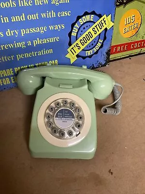 Retro WILD & WOLF 746 Phone - 1960s Style Corded Telephone -Pale Green • £13.99